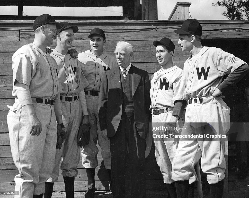 Clark Griffith with Senators Group