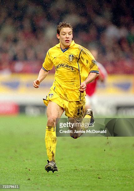 Alan Smith of Leeds United in action during the FA Carling Premier League match against Charlton Athletic played at The Valley in London. Leeds won...