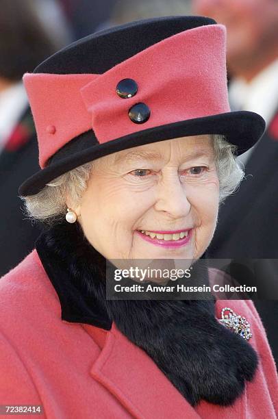 Queen Elizabeth II visits Queen's Square where she met various members of the town and council as they prepare to commemorate the 60th Anniversary of...