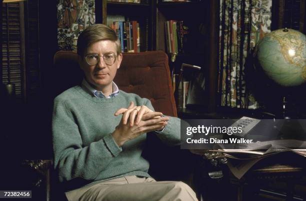 Columnist George Will at home.