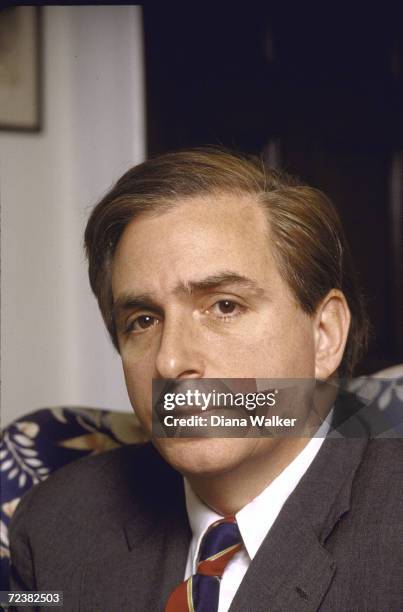 Richard Darman, named Dep. Treasury Secretary, in his White House office.