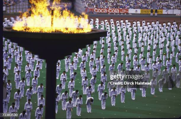 Dress rehearsal of opening ceremony of 10th Asian Games.