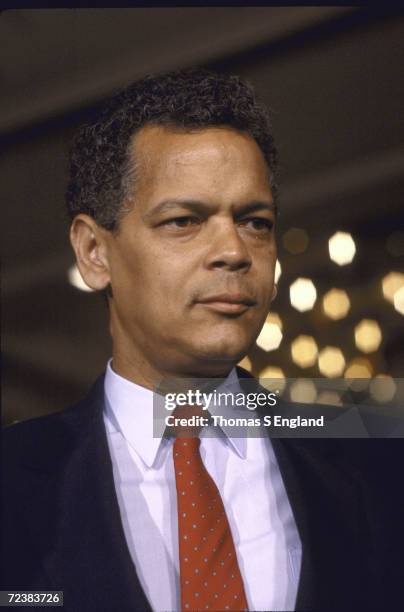 Congressional candidate Julian Bond on primary election night.