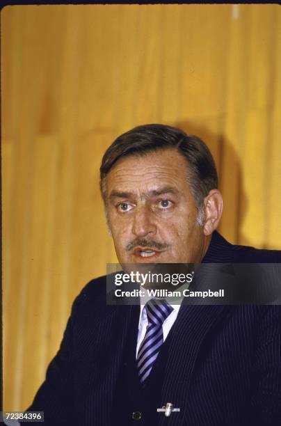 South African foreign minister Roelof "Pik" Botha.