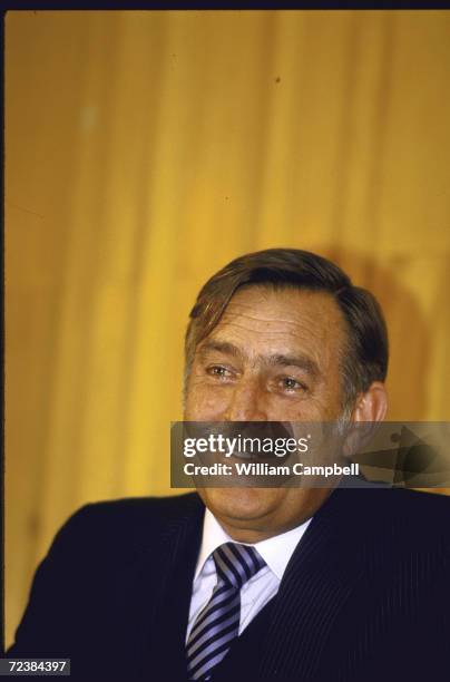 South African foreign minister Roelof "Pik" Botha.