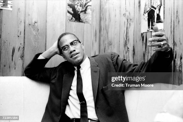 Radical black activist Malcolm X.