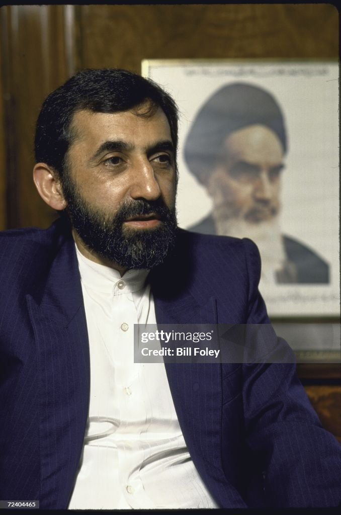 Iranian Foreign Minister being interviewed about the UN