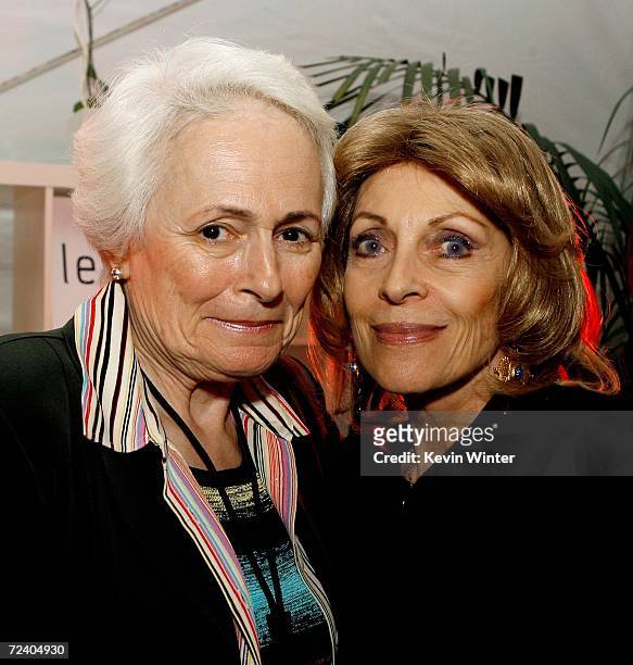 Actress Veronique Peck and AFI Director and CEO Jean Picker Firstenberg attend the Centerpiece Gala after party of "Inland Empire" during AFI FEST...