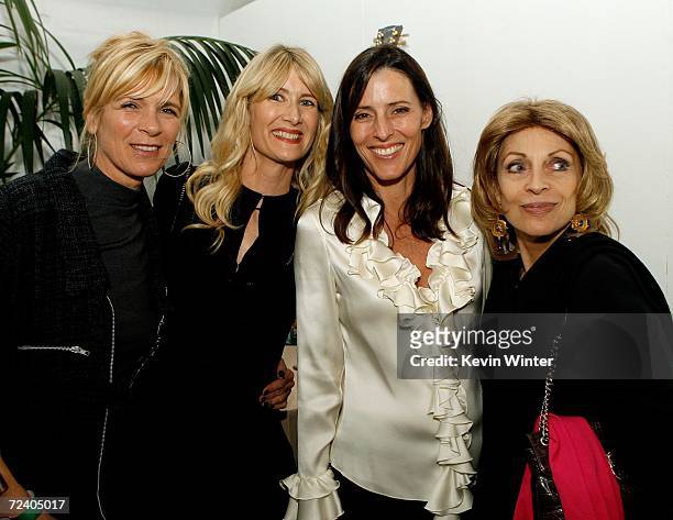 Actress Frida Aradotti, actress Laura Dern, director Cecilia Peck, and actress Veronique Peck at the Centerpiece Gala after party of "Inland Empire"...