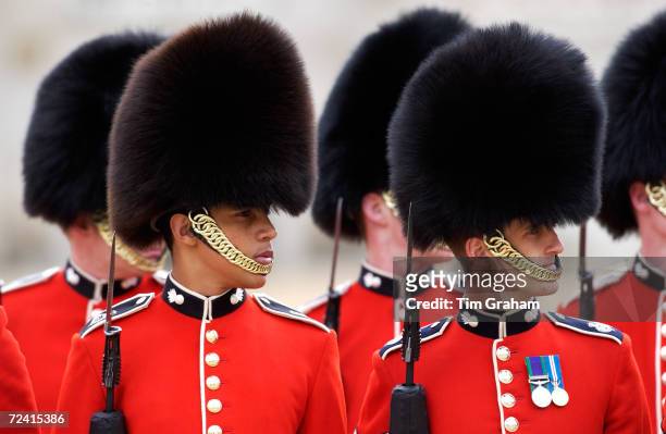 Guardsmen at Buckingham Palace, London, United Kingdom.