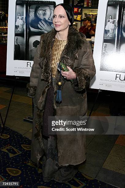 Fashion designer Mary McFadden arrives for the movie premiere of Fur: An Imaginary Portrait of Diane Arbus at Chelsea West Theater November 5, 2006...