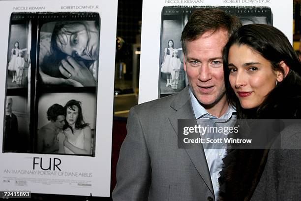 Director Steven Shainberg and wife arrive for the movie premiere of Fur: An Imaginary Portrait of Diane Arbus at Chelsea West Theater November 5,...