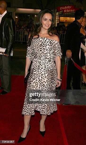 Actress Ana de la Reguera arrives at the Paramount Vantage premiere of "Babel" held at the FOX Westwood Village theatre on November 5, 2006 in...