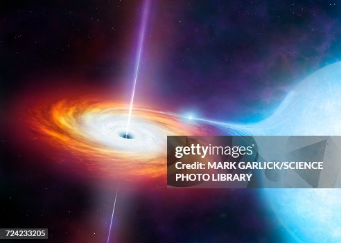 Artwork of X-ray binary system Artwork of X-ray binary system