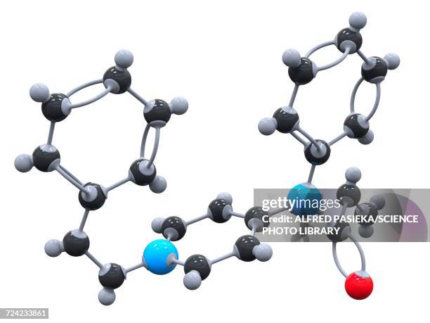 fentanyl drug molecule - nitrogen gas stock illustrations