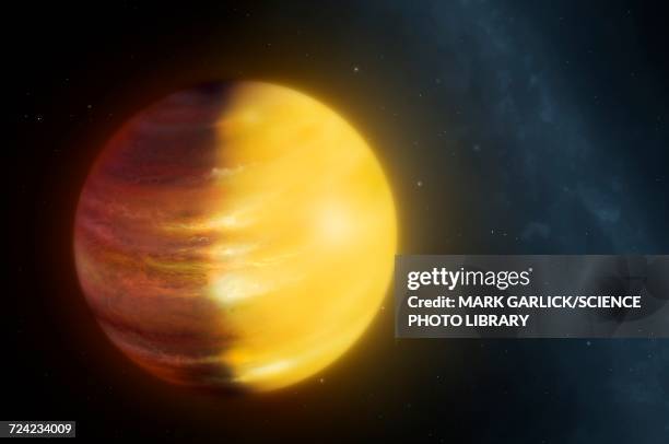 extrasolar planet hat-p-7b - ruby gemstone stock illustrations