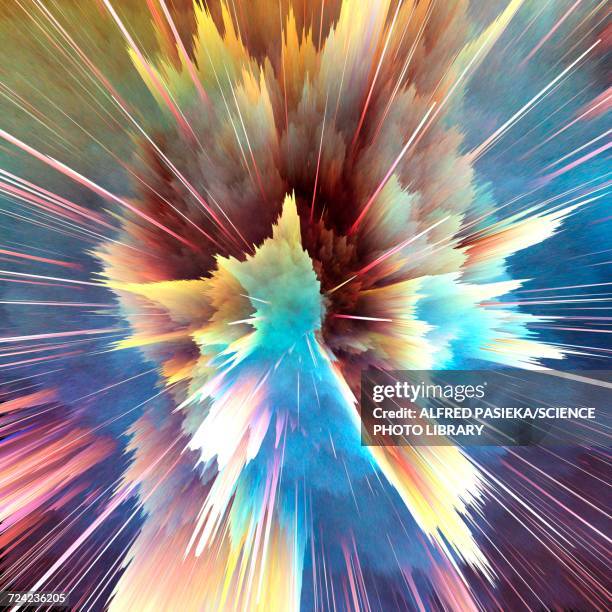 abstract burst, artwork - large group of objects stock illustrations