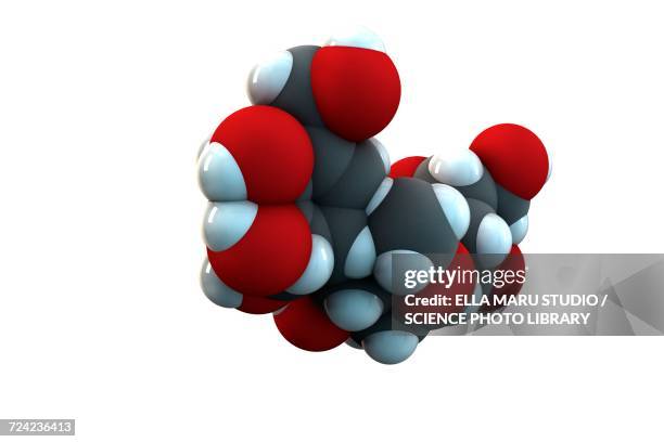 acarbose diabetes drug molecule - nitrogen stock illustrations