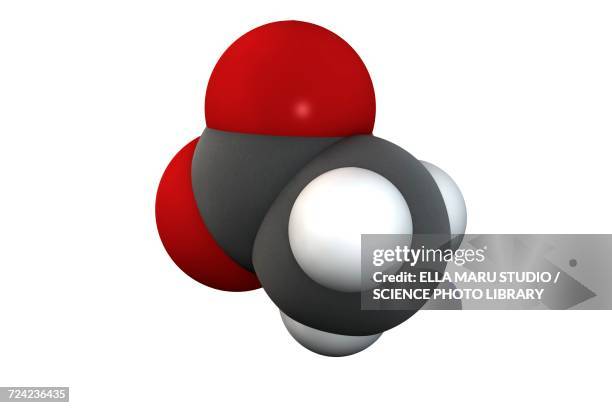 ilustraciones, imágenes clip art, dibujos animados e iconos de stock de acetic acid molecule - acetato