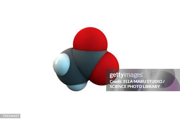 acetic acid molecule - acetate stock illustrations