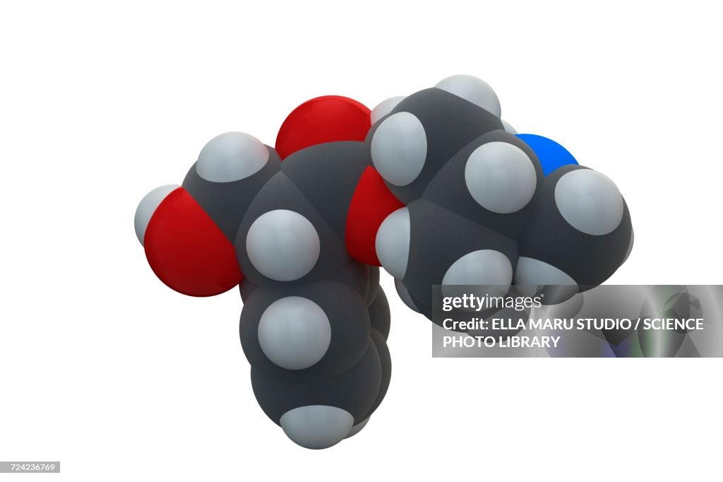 Atropine drug molecule