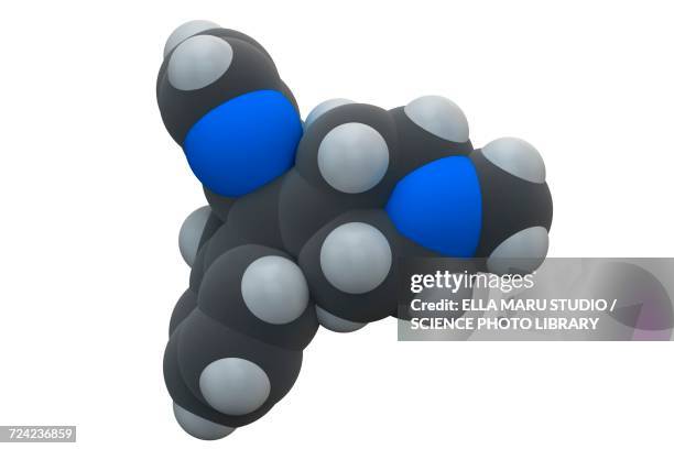 azacitidine drug molecule - methylation stock illustrations
