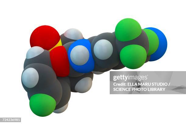 bicalutamide cancer drug molecule - androgen receptor stock illustrations