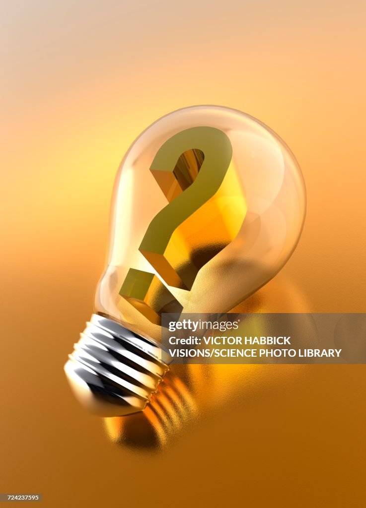 Question Mark In Light Bulb Question Mark Inside Light Bulb High-Res Vector Graphic - Getty Images