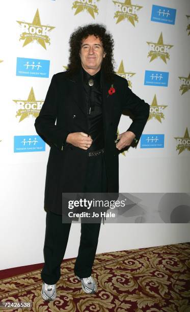 Brian May arrives at the Classic Rock Roll Of Honour at the Langham Hotel on November 6, 2006 in London, England.