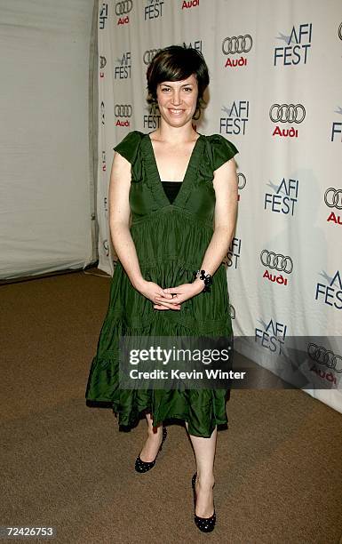 Director/Screenwriter Stefanie Berk of the short "Disappearing" arrives at the screening of Shorts Program 1 during the AFI FEST 2006 presented by...