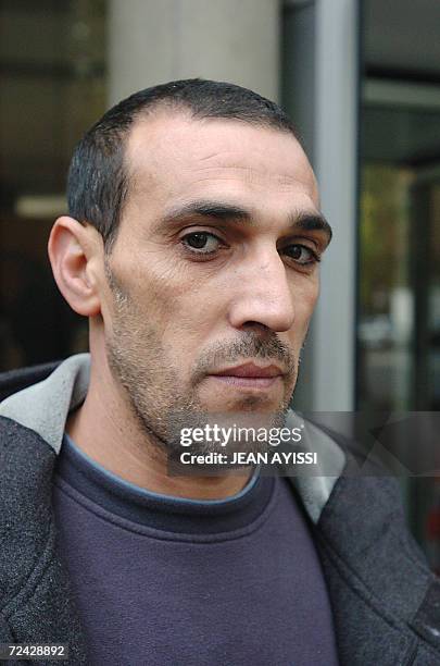 Abdelhamid, un des bagagistes touches par une procedure prefectorale de retrait de badge d'acces a l'aeroport de Roissy, est photographie le 07...