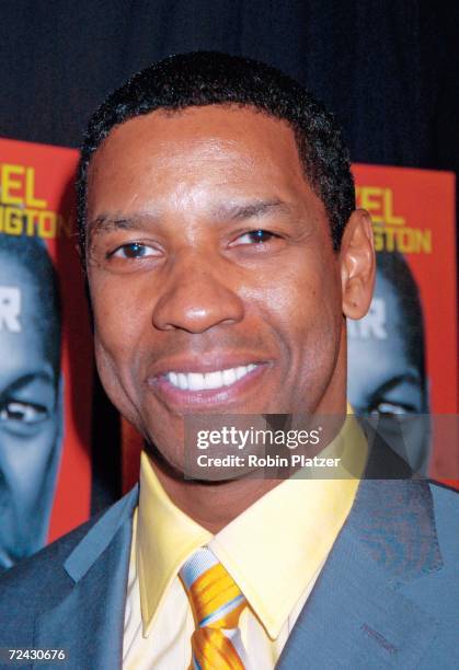 Denzel Washington at the Broadway Opening of Julius Caesar on April 3, 2005 at the Belasco Theatre and at Gotham Hall at the party. Photo by Robin...