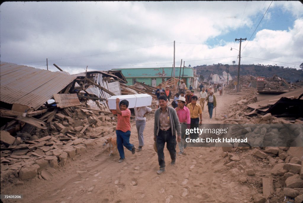 Aftermath of earthquake