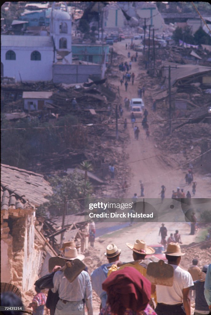 Aftermath of earthquake