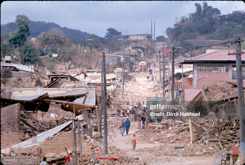 Aftermath of earthquake