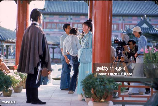 Shaw brothers movie production being shot.