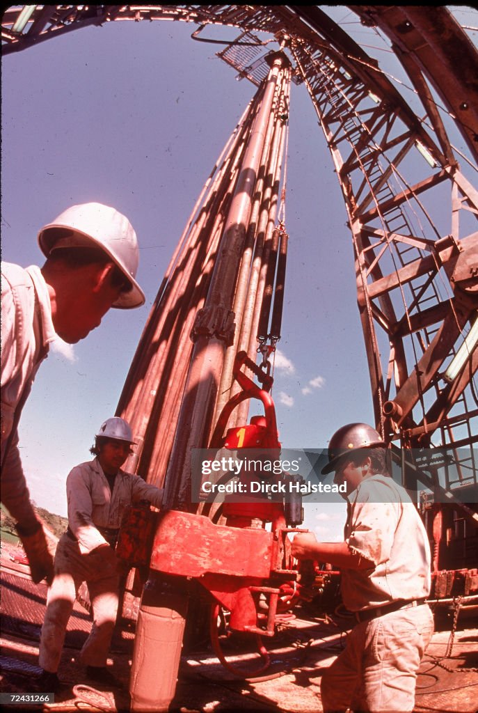 Pemex oil drillers near Tabasco
