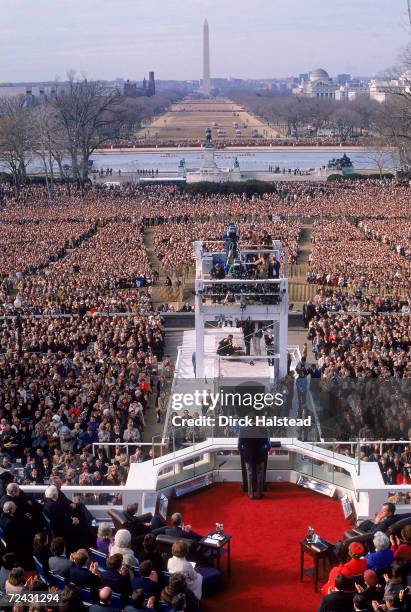 President Ronald Reagan inauguration.
