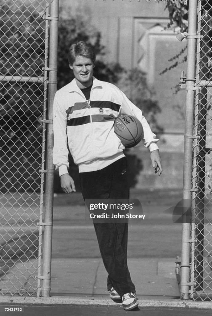 Basketball player Steve Kerr of Univ of Arizona