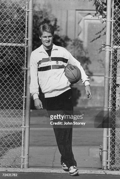 Basketball player Steve Kerr of University of Arizona.