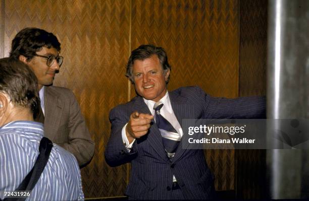 Senator Ted Kennedy leaving the Kennedy Center.