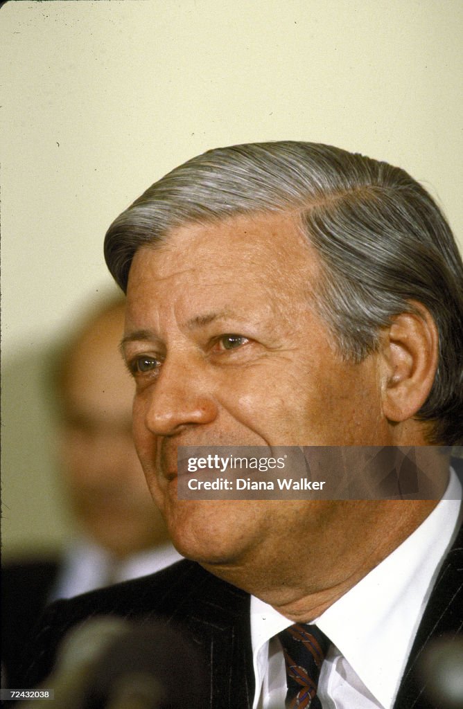 West-German Chancellor Helmut Schmidt