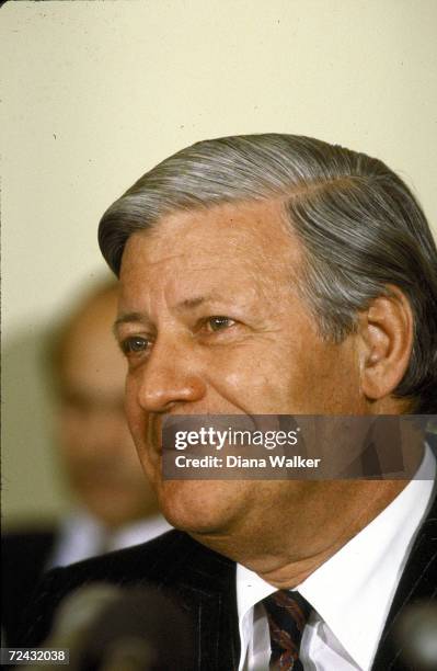 West-German Chancellor Helmut Schmidt.