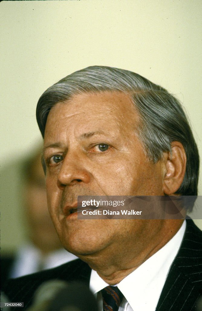 West-German Chancellor Helmut Schmidt