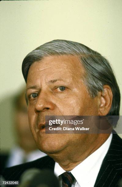 West-German Chancellor Helmut Schmidt.