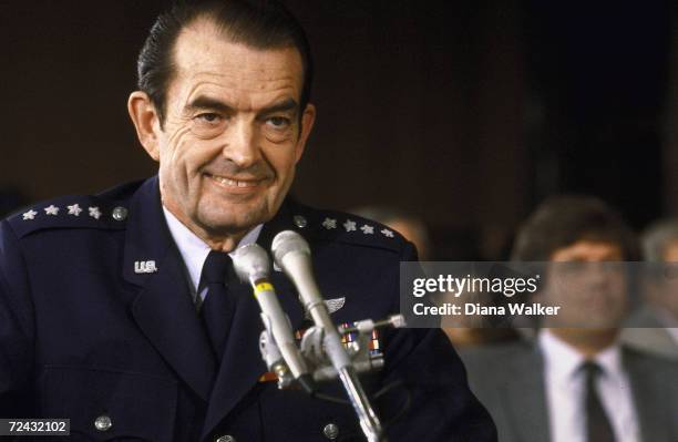 Joint Chiefs of Staff Chairman General David Jones testifying before Senator Foreign Relations Committee.