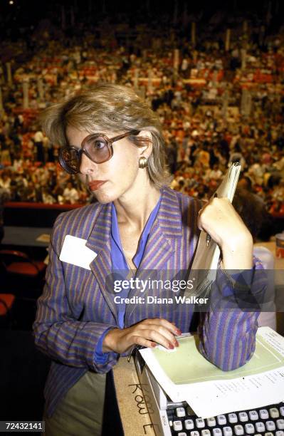 Washington Post reporter Sally Quinn at the Democratic National Convention.