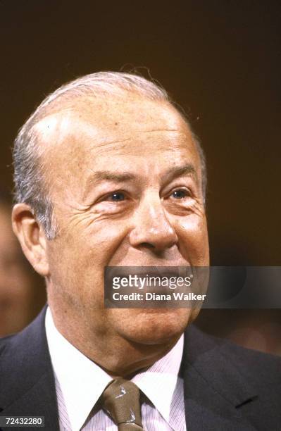 Secretary of State George Shultz before Senate Foreign Relations Committee re Soviet-US relation.