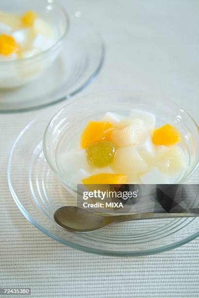 almond jelly - almond jelly stock pictures, royalty-free photos & images