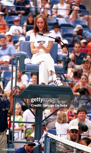 Actress Jennifer Love Hewitt serves as an official at the Arthur Ashe Kid's Day Family and Music Festival August 26, 2000 in the USTA National Tennis...